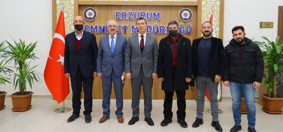 PÜİS ERZURUM BÖLGE BAŞKANLIĞI’NDAN ERZURUM İL EMNİYET MÜDÜRLÜĞÜ’NE ZİYARET