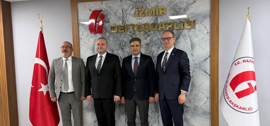 P&Uuml;İS HEYETİ&rsquo;NDEN İZMİR DEFTERDARI &Ouml;MER ALANLI&rsquo;YA ZİYARET