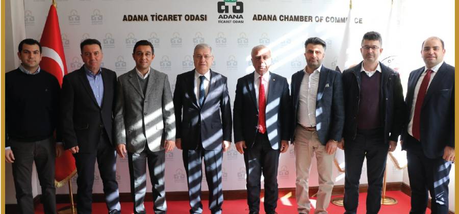 PÜİS MERSİN BÖLGE BAŞKANLIĞI’NDAN ADANA TİCARET ODASI’NA ZİYARET